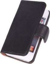 Polar Echt Lederen Zwart Apple iPod Touch 4 Bookstyle Wallet Hoesje