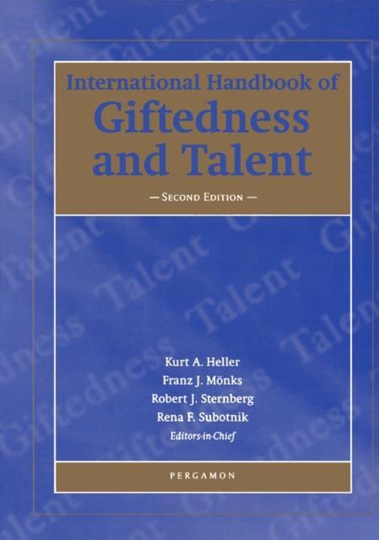 International Handbook of Giftedness and Talent