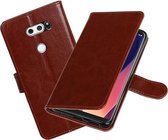 BestCases - Bruin Portemonnee booktype hoesje LG V30