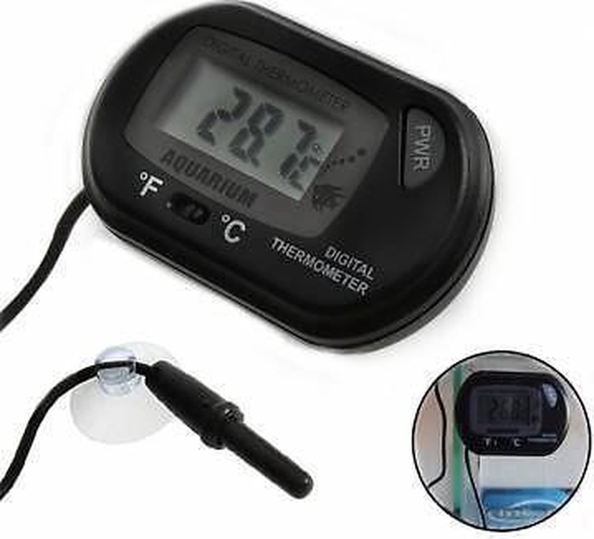 Digitale Aquariumthermometer - Aquariummeter - Merkloos