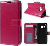 Cyclone wallet hoesje HTC One M9 roze