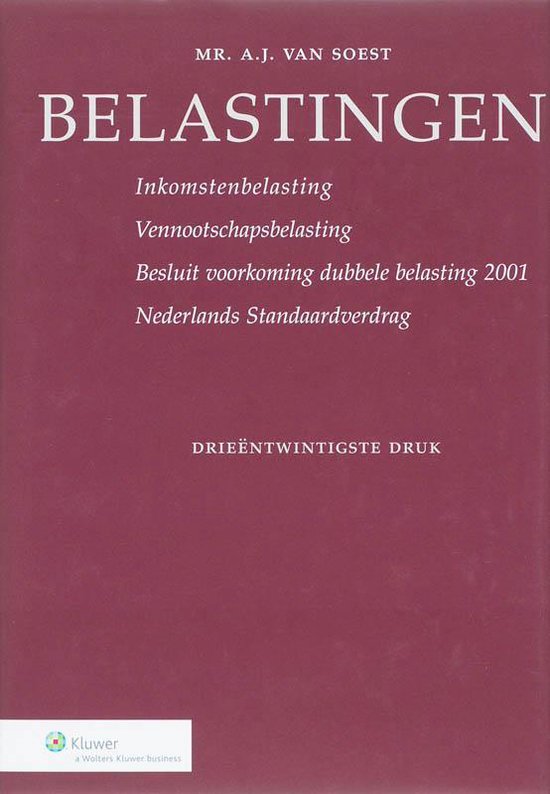 Cover van het boek 'Belastingen / druk 23' van A.J. van Soest