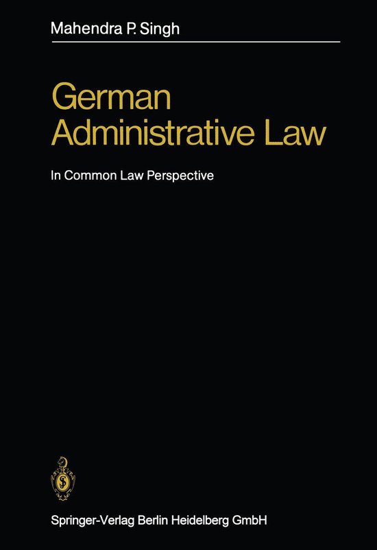 Law and Criminology (R0) - German Administrative Law - cover
