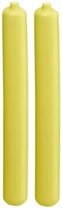 2x Koelelement staaf geel 2,5 x 20 cm - Koelblokken/koelelementen voor koeltas/koelbox