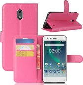 Book Case - Nokia 2 Hoesje - Roze