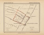 Historische kaart, plattegrond van gemeente Schoonrewoerd in Zuid Holland uit 1867 door Kuyper van Kaartcadeau.com