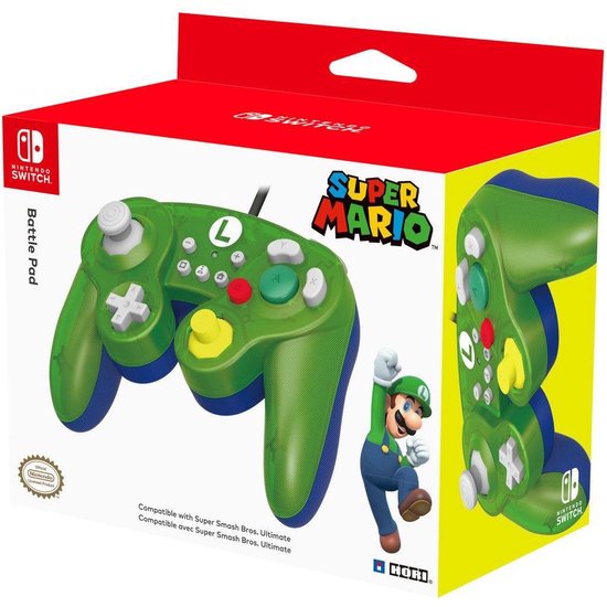 Nintendo Switch Controller - Hori - Smash Bros Gamepad Luigi