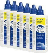 Eye Fresh No Rub 6 x 360 ml - Solution pour lentilles de contact souples - Pack économique