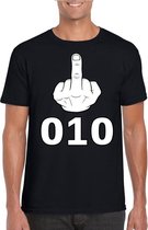 Fuck 010 t-shirt zwart voor heren L