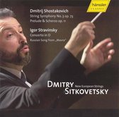 New European Strings, Dmitry Sitkovetsky - String Symphony No.3/Prelude & Scherzo/Concerto In D (CD)