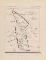 Historische kaart, plattegrond van gemeente Sleen in Drenthe uit 1867 door Kuyper van Kaartcadeau.com
