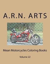 Mean Motorcycles Coloring Books