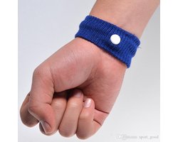 Anti wagenziek misselijkheid bandjes - blauw