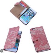 Lace Rood iPhone 6 Plus Book/Wallet Case/Cover Hoesje