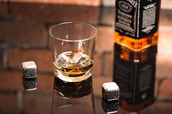 Roestvrij stalen ijsblokjes: 12 stuks whiskystenen