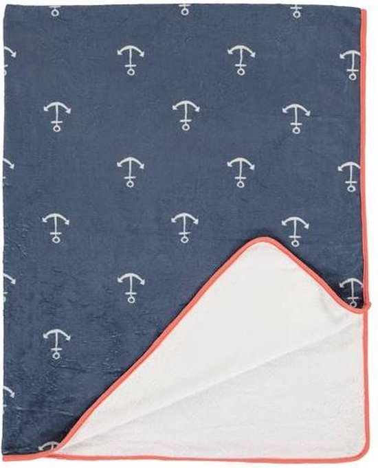 Covers & Co Anchor - Plaid - 130x170 cm - Blue