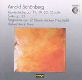 Schoenberg: Klavierstucke, Suite, Fragmente / Herbert Henck