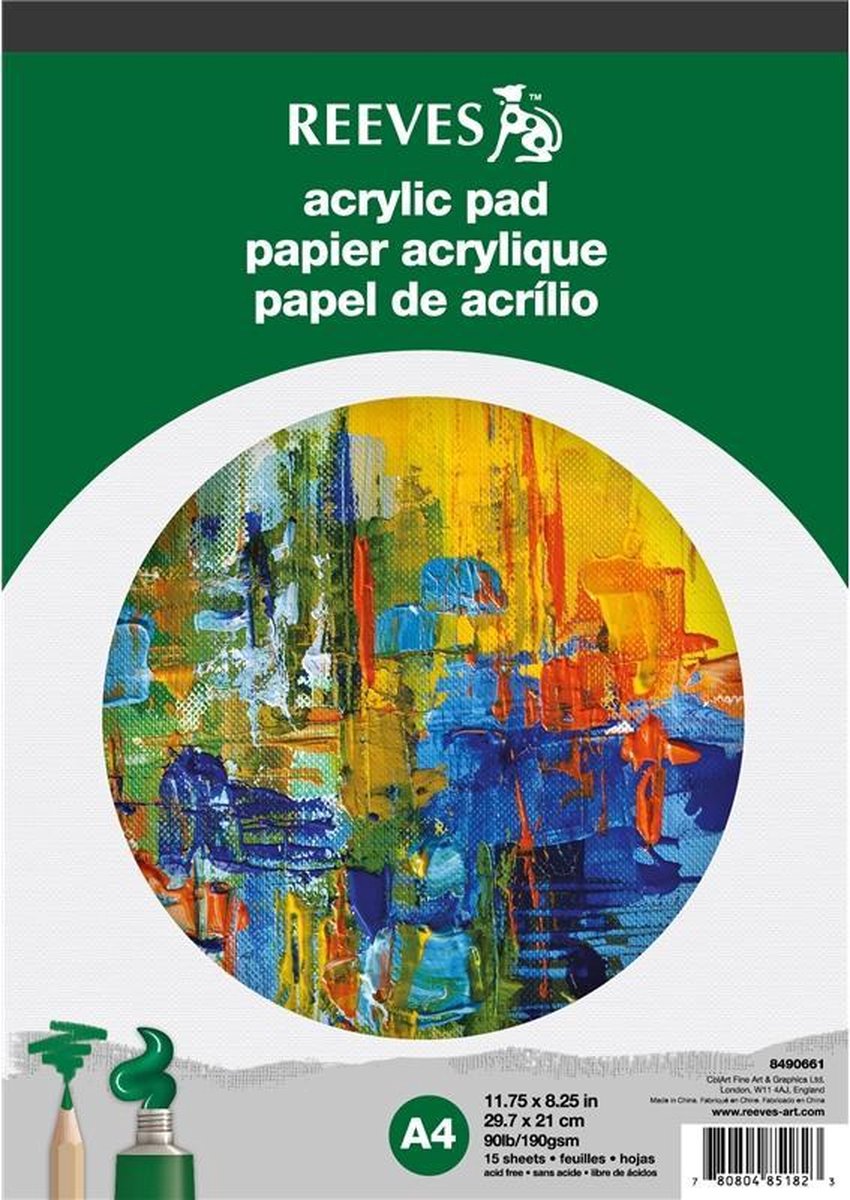 Bol Reeves Acrylverfblok Maat A4 bol-reeves-acrylverfblok-maat-a4