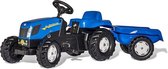 Rolly Toys rollyKid New Holland - Traptractor met Aanhanger
