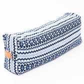 #DoYourYoga - Hoekig Yoga bolster - »Paravati« - Meditatiekussen met bio-organische Spelt vulling - L67 cm & diam.13 cm - Style (4)