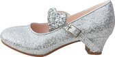 Elsa en Anna schoenen hartje zilver Prinsessen schoenen - maat 24 (binnenmaat 16 cm) bij verkleed kleed