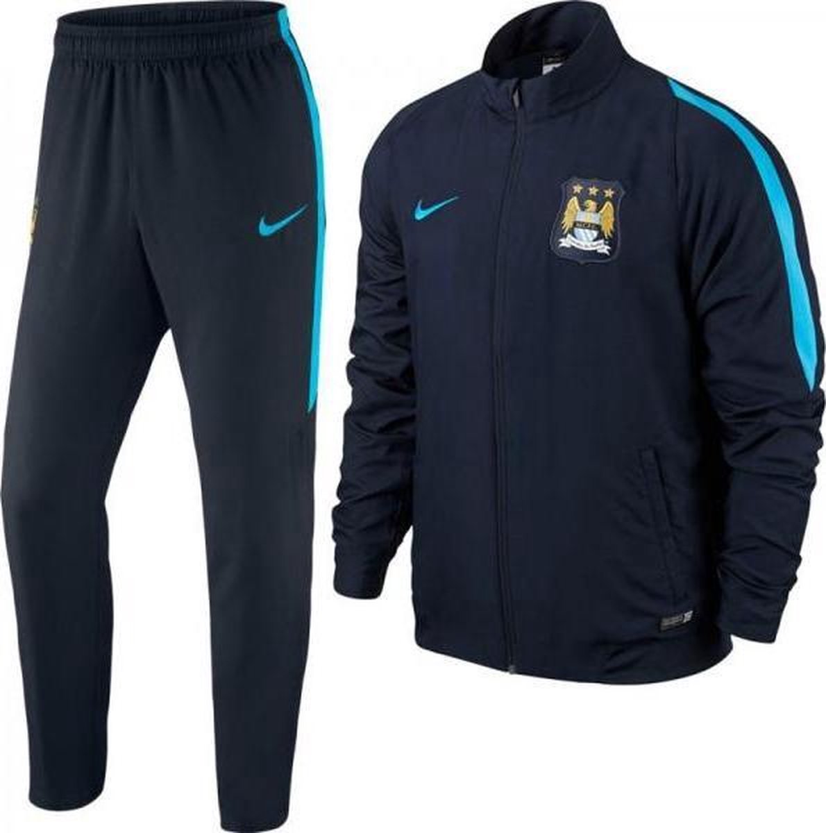 Allergie koper Email Nike Manchester City 2015/2016 Presentatiepak Uit - Trainingspak - Heren -  Maat L - Blauw | bol.com
