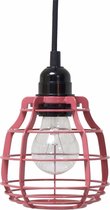 HKliving Lab Lamp - Industriële Hanglamp - Met Dimmer - Marsala Rood