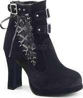 Demonia Enkellaars -38 Shoes- CRYPTO-51 US 8 Zwart