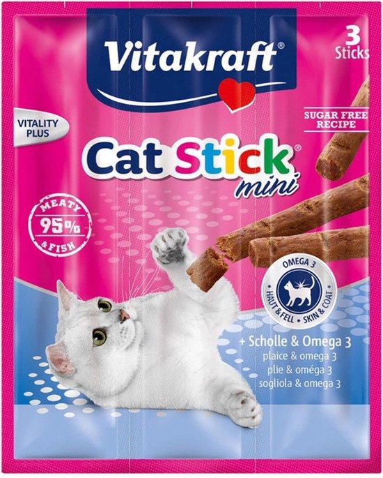 Vitakraft cat-stick mini schol / omega 3 - 3 sticks