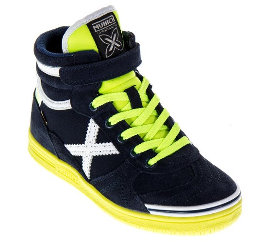 Munich G3 Kid Boot Sportschoenen - Maat 36 - Jongens - blauw/geel/wit |  bol.com