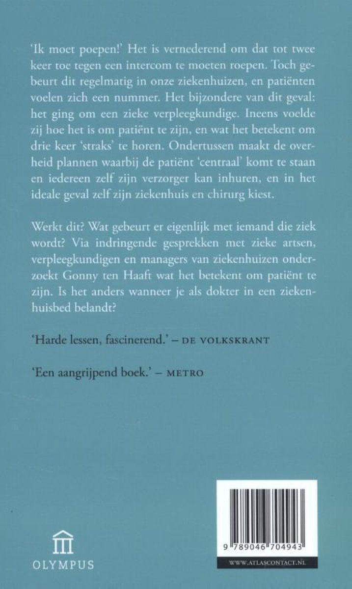 Dokter is ziek - back cover