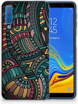 Geschikt voor Samsung Galaxy A7 (2018) TPU Hoesje Design Aztec
