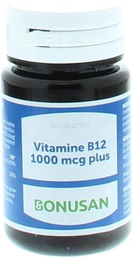 Bonusan Vitamine B12 1000 mcg - 90 Zuigtabletten - Vitaminen