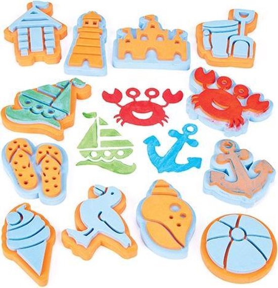 thumbnail: Kinderknutselpakket 3000+ Stuks - Met Opbergdoos | Pompons, Stokjes & Papier