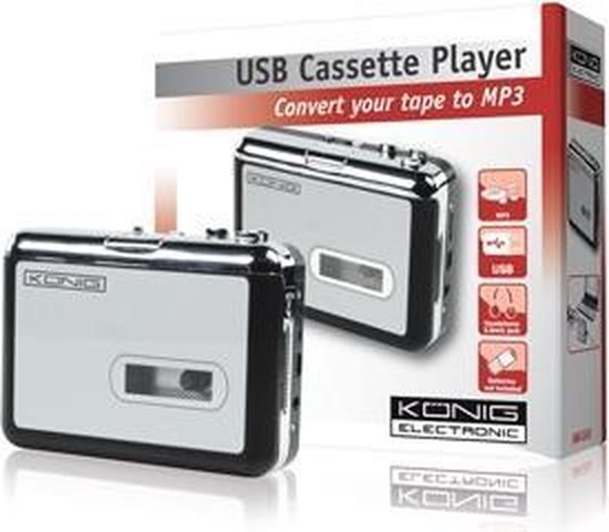 König - HAV-CA10 - Cassette/MP3 Converter - Zilver