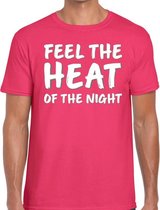 Feel te heat of the night t-shirt roze heren M