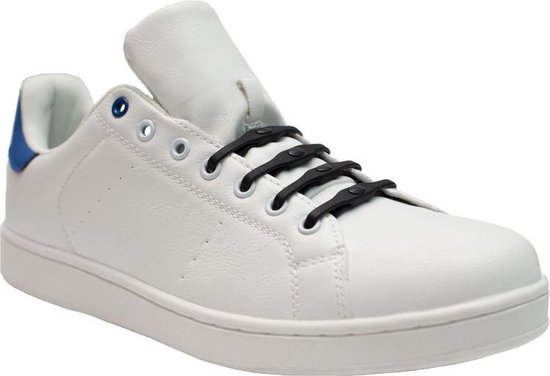 8x Shoeps XL elastische veters navy blauw - Sneakers/gympen/sportschoenen  elastieken... | bol.com