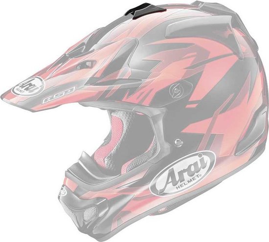 Arai MX-V Front Top Duct-White (Mat Frost)