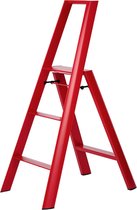 Hasegawa Design Ladder - Rood - 3-staps - Lucano ML