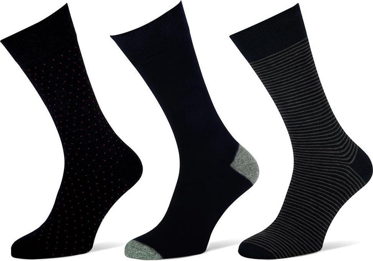 MarcMarcs - 3-Pack - Damessokken - Zachte Katoen - Heren - groen - 43-46 - 90001