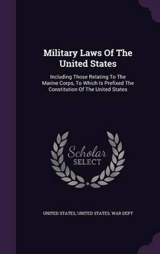 Military Laws of the United States - cover