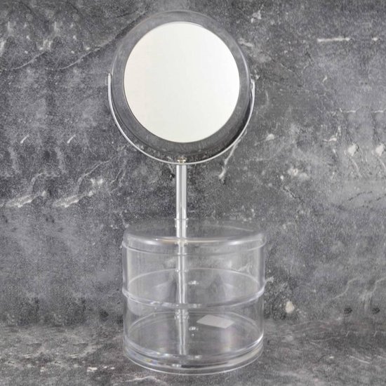 Miroir de maquillage Gérard Brinard récipients acryliques - grossissement 3x