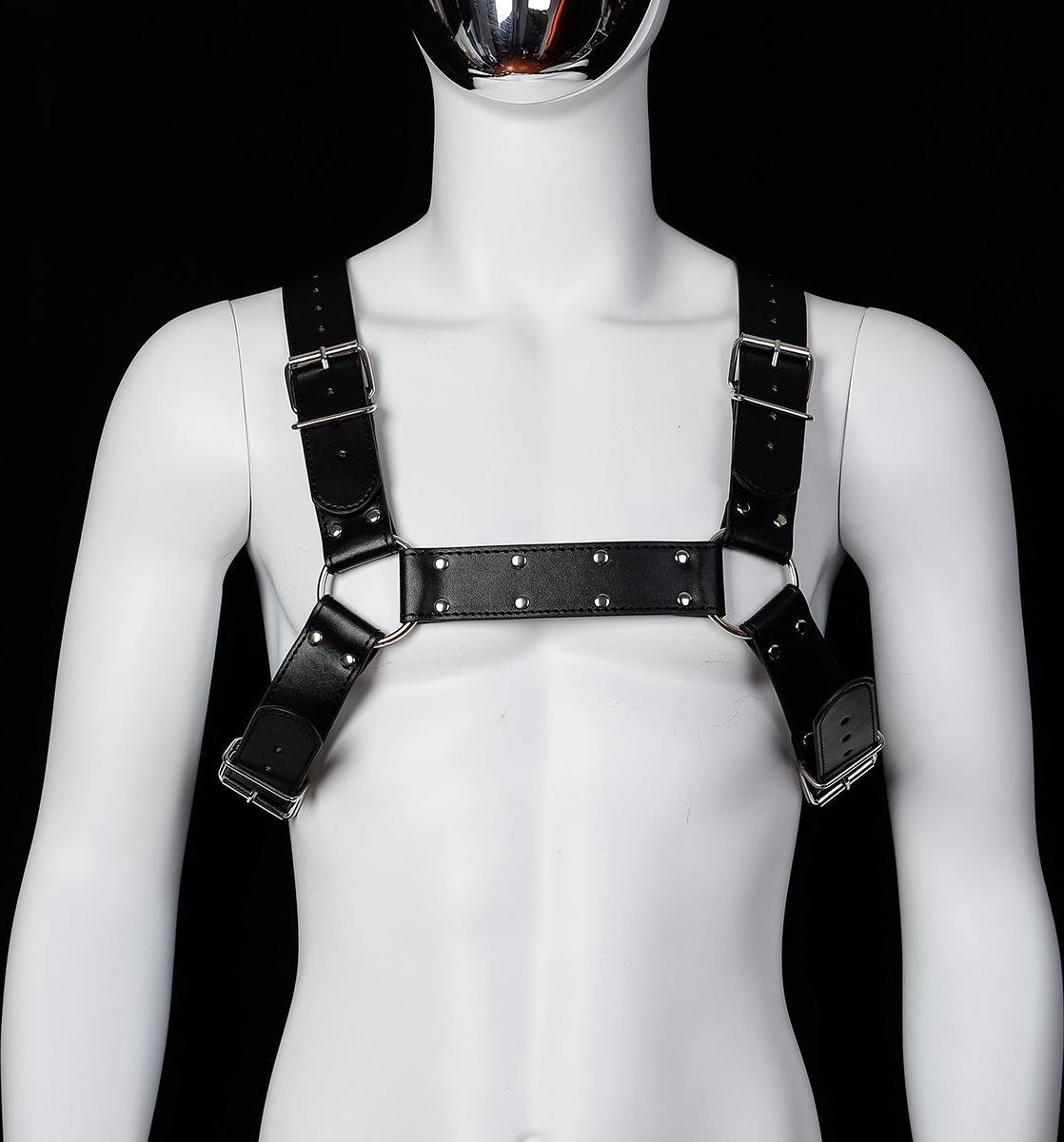 Goedkoopste Banoch | Chest harness Rapheal - pu leren harnas voor man