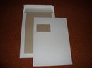 Bordrug enveloppe C4 (229 x 324 mm) met venster links