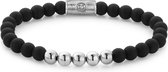 Rebel&Rose armband - Mad Panther - 6mm - silver colored