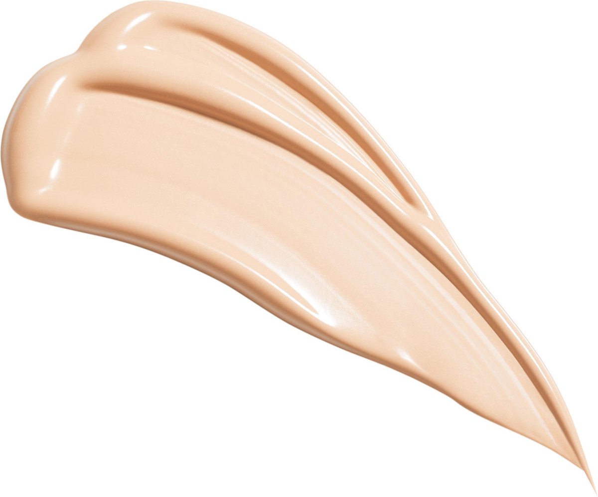 Max Factor Radiant Lift foundation in de kleur 30 Porcelain. Transparante fles met gouden dop.