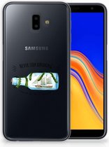 Geschikt voor Samsung Galaxy J6 Plus (2018) Uniek TPU Hoesje Boho Bottle