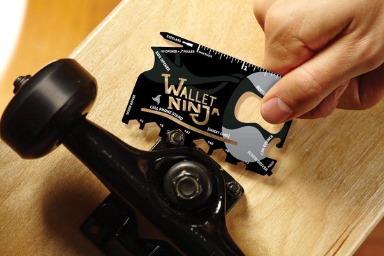 Wallet Ninja Multitool Card - 18 tools - voor in je portemonnee
