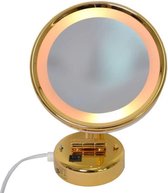 Gérard Brinard wandspiegel verlichte knikarmspiegel goud - Ø19cm