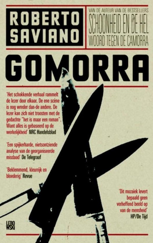Cover van het boek 'Gomorra' van R. Saviano